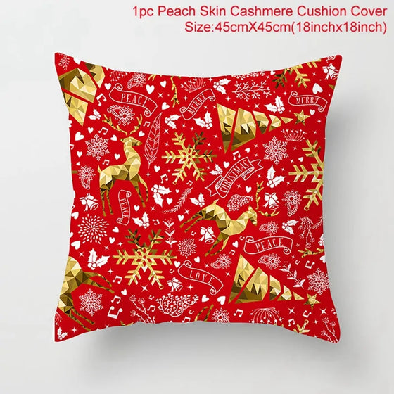 Cartoon Christmas Pillow Cover Cheden