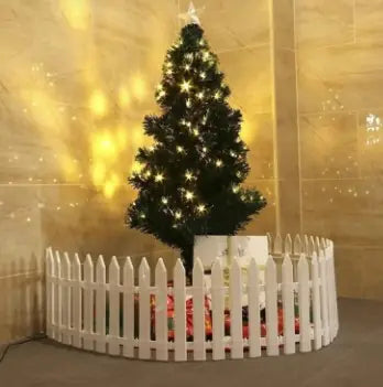 Christmas White Fence For Home Decor Cheden