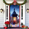 Christmas Forest Background Fabric Door Hanging for Christmas Party Decoration Cheden