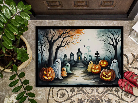 Ghosts Spooky Halloween Doormat Cheden