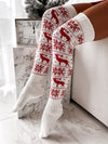 Christmas Knee Stockings Snowflake Cheden