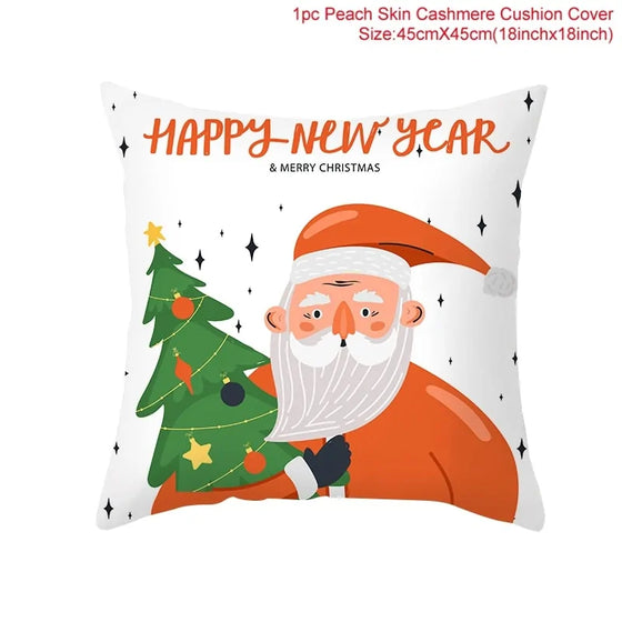 Cartoon Christmas Pillow Cover Cheden