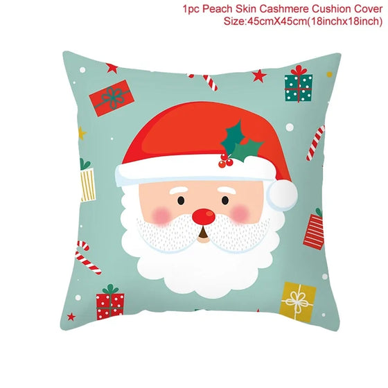 Cartoon Christmas Pillow Cover Cheden