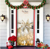 Christmas Forest Background Fabric Door Hanging for Christmas Party Decoration Cheden