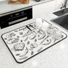 Kitchen Absorbent Mat Cheden