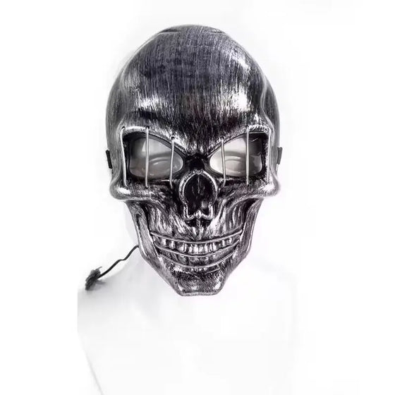 LED Skull Mask - Halloween Cosplay LED Mask Cheden