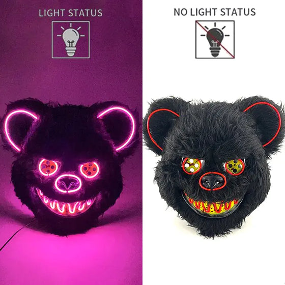 LED Light Up Bloody Rabbit Cosplay Mask - Cheden