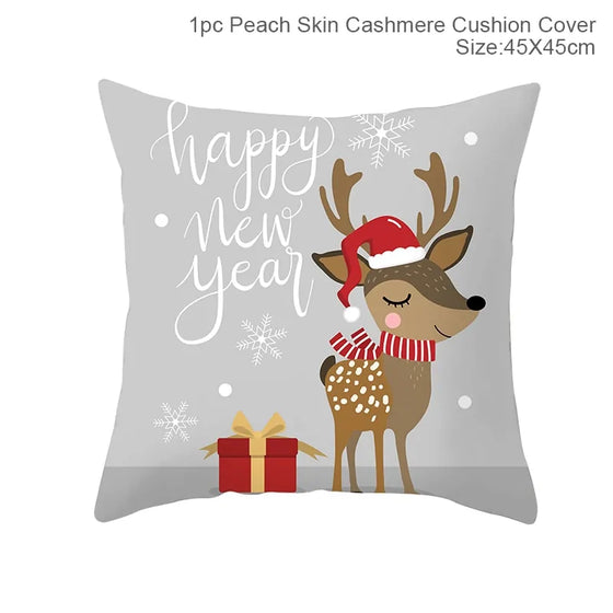 Cartoon Christmas Pillow Cover Cheden