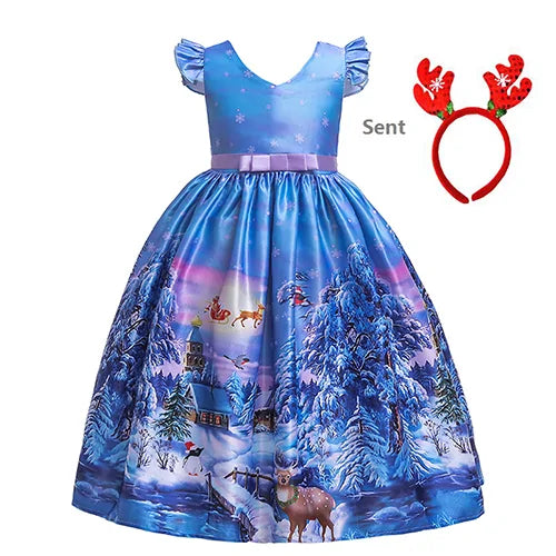 Children's Christmas-Style Dress Cheden