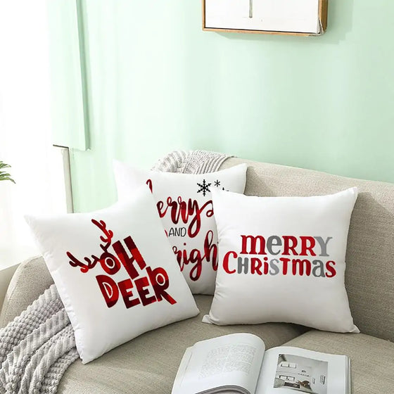 Cartoon Christmas Pillow Cover Cheden