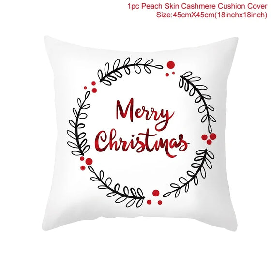 Cartoon Christmas Pillow Cover Cheden