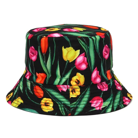 Panama Bucket Hats Animal Letter Print Fisherman Hat - Cheden