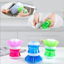  Random Color Kitchen Wash Pot Dish Brush Washing Utensils With Washing Up Liquid Soap Dispenser Household Cleaning Accessories - Cheden