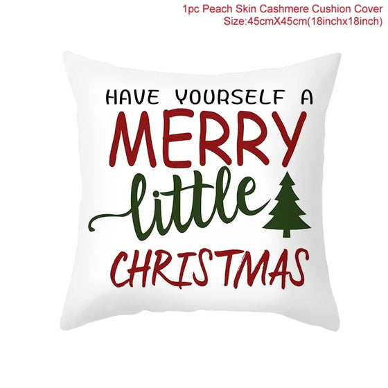 Cartoon Christmas Pillow Cover Cheden