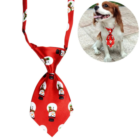 Christmas Dog Necktie Cheden