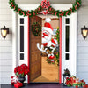 Christmas Forest Background Fabric Door Hanging for Christmas Party Decoration Cheden