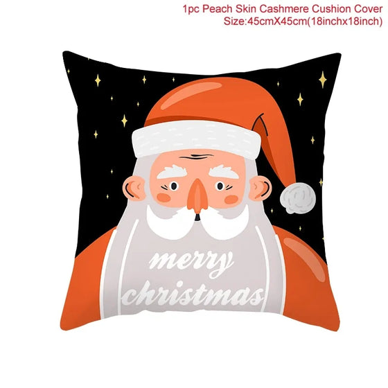 Cartoon Christmas Pillow Cover Cheden