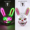 LED Light Up Bloody Rabbit Cosplay Mask - Cheden