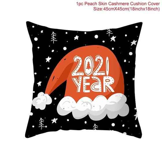 Cartoon Christmas Pillow Cover Cheden