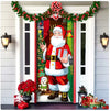 Christmas Forest Background Fabric Door Hanging for Christmas Party Decoration Cheden