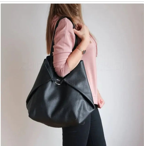 Leather Hand Tote Bags - Cheden