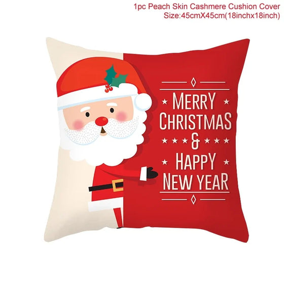 Cartoon Christmas Pillow Cover Cheden