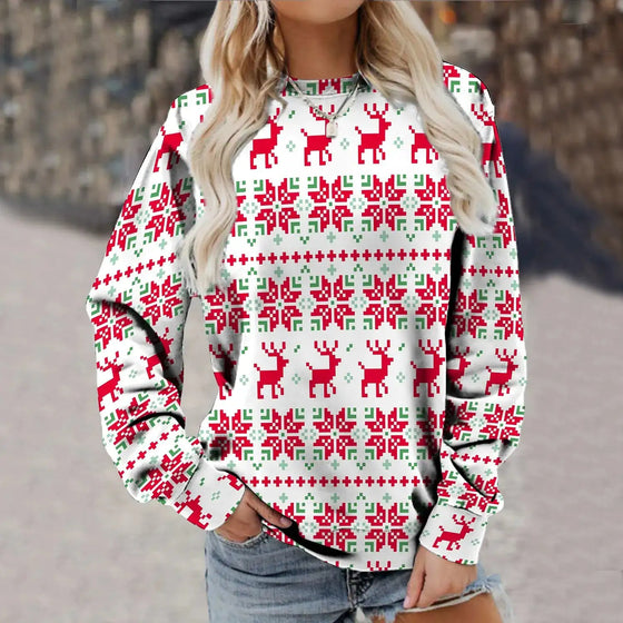 Pattern Christmas Sweater Pajama Cheden