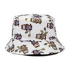 Panama Bucket Hats Animal Letter Print Fisherman Hat - Cheden