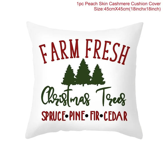 Cartoon Christmas Pillow Cover Cheden