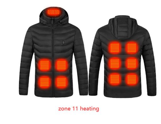 Hooded Heated Clothing Waterproof Warm Jackets - Cheden