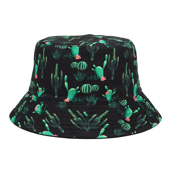 Panama Bucket Hats Animal Letter Print Fisherman Hat - Cheden