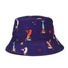 Panama Bucket Hats Animal Letter Print Fisherman Hat - Cheden