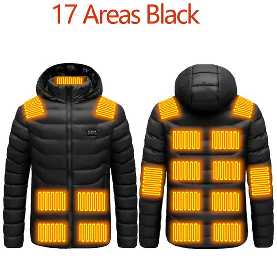 Hooded Heated Clothing Waterproof Warm Jackets - Cheden