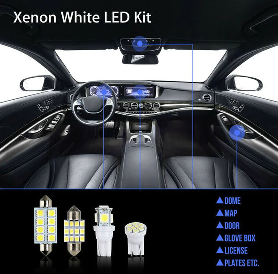 14Pcs T10 36mm LED Interior Car Accessories Kit Map Dome License Plate Lights - Cheden