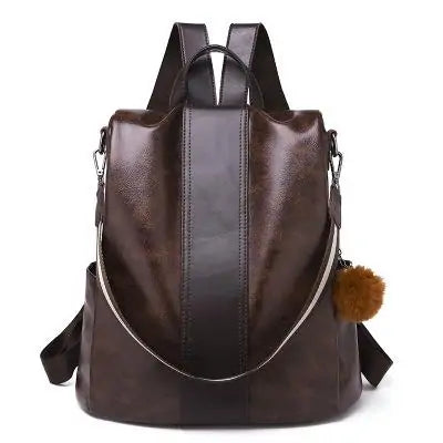 Womens Travel Leather Backpack - Cheden