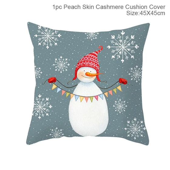 Cartoon Christmas Pillow Cover Cheden