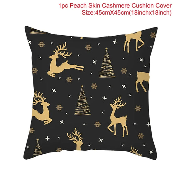 Cartoon Christmas Pillow Cover Cheden