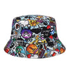 Panama Bucket Hats Animal Letter Print Fisherman Hat - Cheden