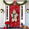 Christmas Forest Background Fabric Door Hanging for Christmas Party Decoration Cheden