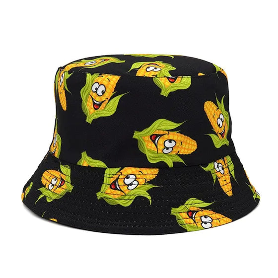 Panama Bucket Hats Animal Letter Print Fisherman Hat - Cheden