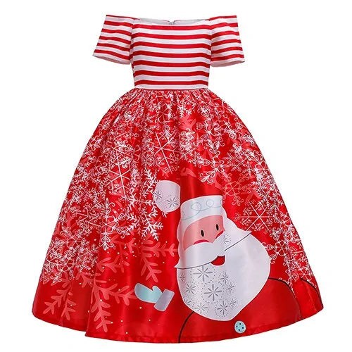 Children's Christmas-Style Dress Cheden