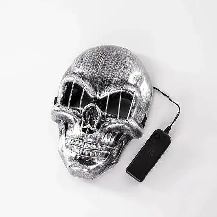 LED Skull Mask - Halloween Cosplay LED Mask Cheden