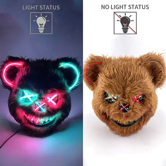 LED Light Up Bloody Rabbit Cosplay Mask - Cheden