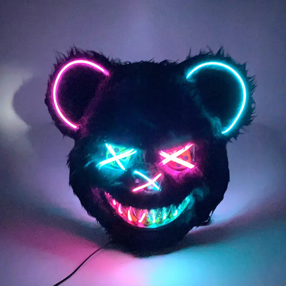 LED Light Up Bloody Rabbit Cosplay Mask - Cheden