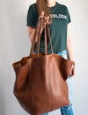 Leather Hand Tote Bags - Cheden