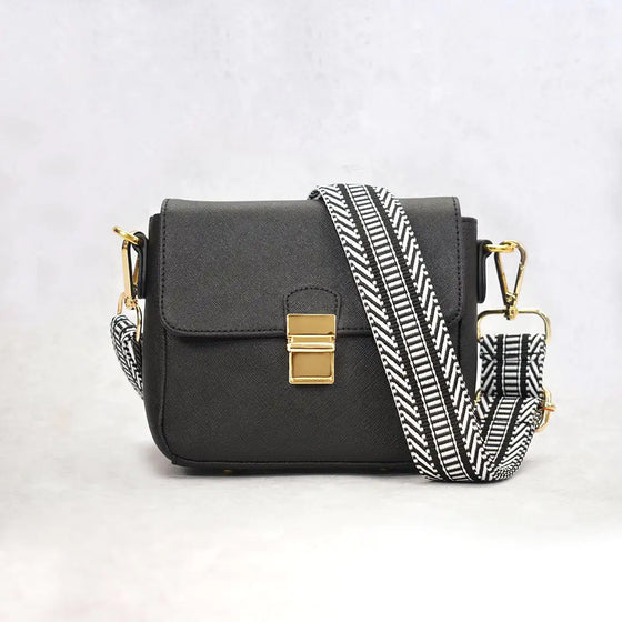 Tiny Leather Crossbody -Black (Option 1) - Cheden