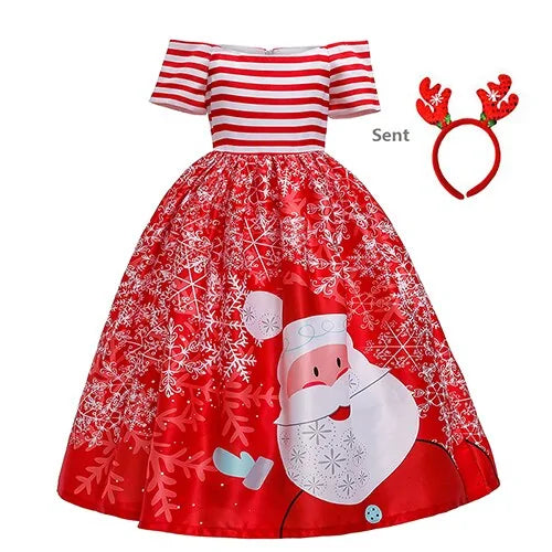 Children's Christmas-Style Dress Cheden