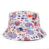 Panama Bucket Hats Animal Letter Print Fisherman Hat - Cheden