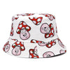 Panama Bucket Hats Animal Letter Print Fisherman Hat - Cheden