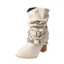  Sprigo - Leather ankle boots in Western style with strap details - Cheden